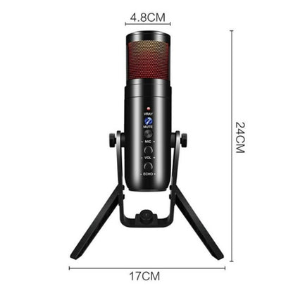 MU900 Max RGB Light E-Sports Gaming Condenser Microphone With Desktop Bracket - Microphone by PMC Jewellery | Online Shopping South Africa | PMC Jewellery | Buy Now Pay Later Mobicred