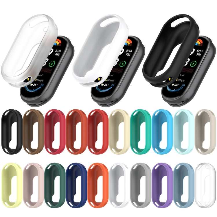 For Xiaomi Mi Band 8 Glossy Surface Silicone Watch Protective Case(Original Red) - Watch Cases by PMC TechLife | Online Shopping South Africa | PMC TechLife | Buy Now Pay Later Mobicred