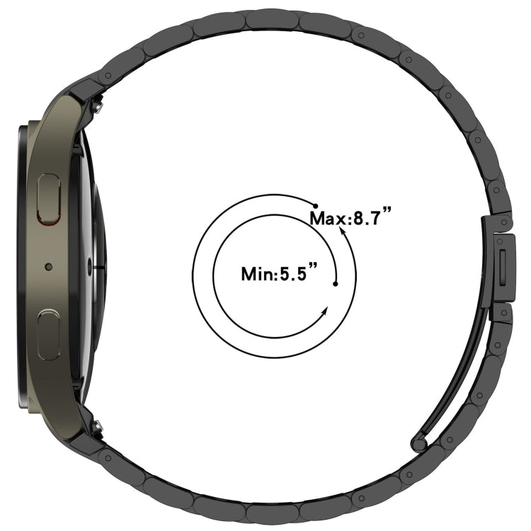 For Samsung Galaxy Watch4 Classic 42 / 46mm Three Beads Button Quick Release Metal Watch Band(Silver) - free shipping - PMC TechLife - Order now!