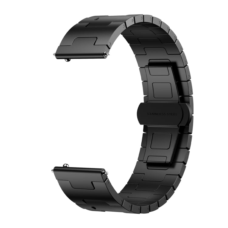 For Garmin Venu 2 Titanium Alloy 22mm Metal Watch Band(Black) - Watch Bands by PMc TechLife | Online Shopping South Africa | PMc TechLife | Buy Now Pay Later Mobicred