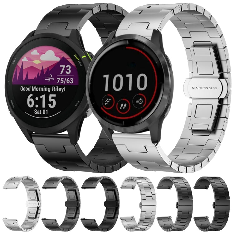 For Garmin Venu 3 Titanium Alloy 22mm Metal Watch Band(Silver) - Watch Bands by PMc TechLife | Online Shopping South Africa | PMc TechLife | Buy Now Pay Later Mobicred
