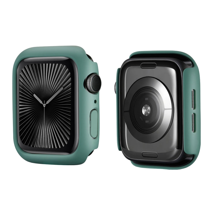 For Apple Watch Series 10 46mm ENKAY Hat-Prince 2 in 1 Solid Color PC Watch Case with Full Coverage PMMA Soft Film(Green) - free shipping - PMc TechLife - Order now!
