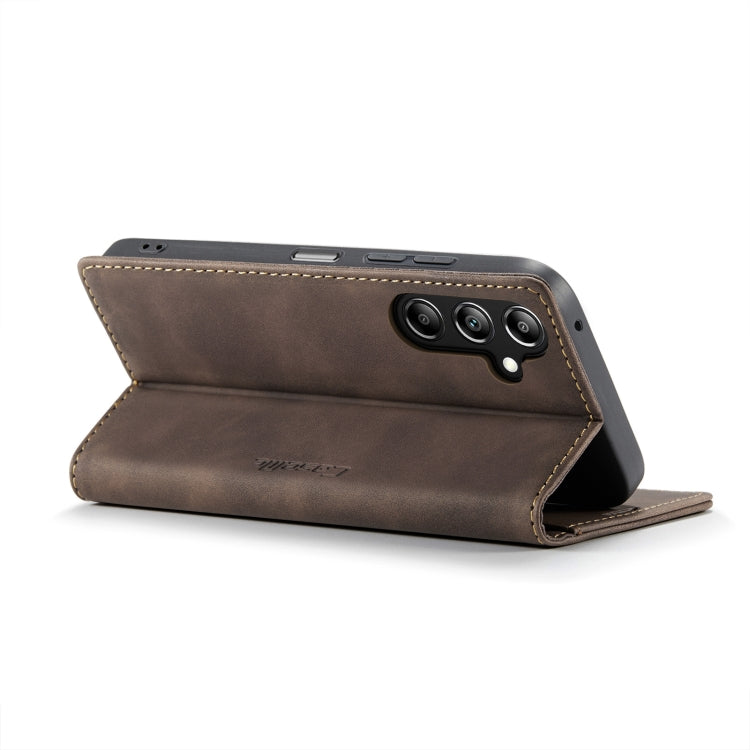 For Samsung Galaxy A16 5G CaseMe 013 Multifunctional Horizontal Flip Leather Phone Case(Coffee) - free shipping - PMC Jewellery - Order now!