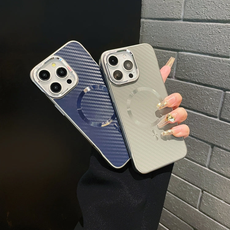 For iPhone 14 AG Carbon Fiber Frameless MagSafe Phone Case(Gold) - iPhone 14 Cases by PMc TechLife | Online Shopping South Africa | PMc TechLife | Buy Now Pay Later Mobicred