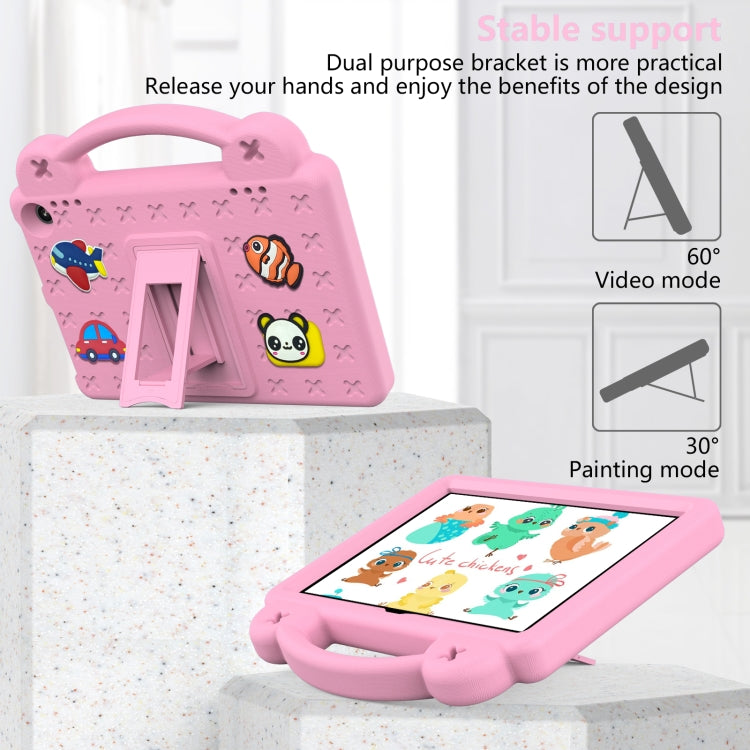 For Amazon Fire HD8 2024 / 2022 / HD8 Plus Handle Kickstand Children EVA Shockproof Tablet Case(Pink) - Amazon by PMC TechLife | Online Shopping South Africa | PMC TechLife | Buy Now Pay Later Mobicred