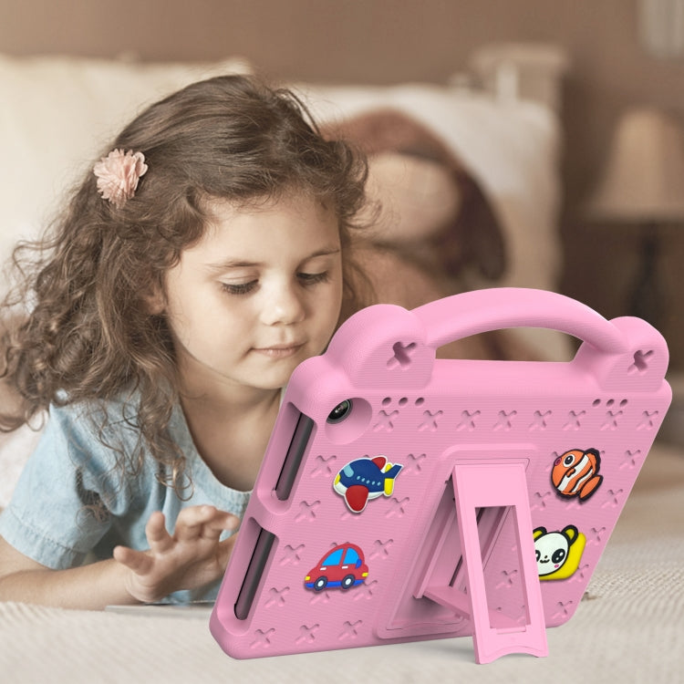 For Amazon Fire HD8 2024 / 2022 / HD8 Plus Handle Kickstand Children EVA Shockproof Tablet Case(Pink) - Amazon by PMC TechLife | Online Shopping South Africa | PMC TechLife | Buy Now Pay Later Mobicred