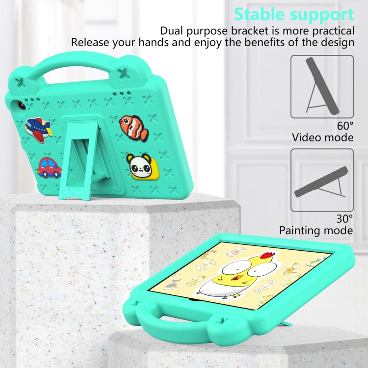 For Amazon Fire HD8 2024 / 2022 / HD8 Plus Handle Kickstand Children EVA Shockproof Tablet Case(MintGreen) - Amazon by PMC TechLife | Online Shopping South Africa | PMC TechLife | Buy Now Pay Later Mobicred