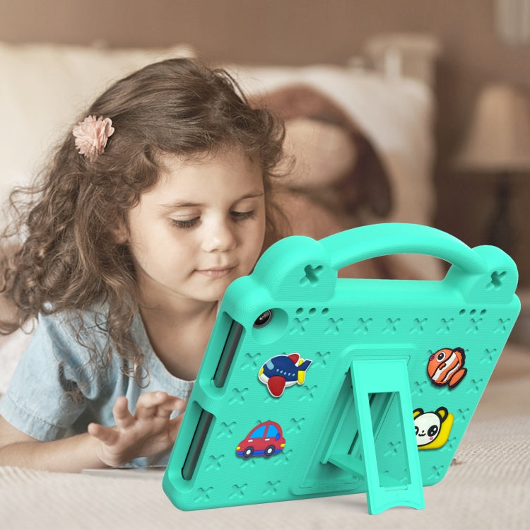 For Amazon Fire HD8 2024 / 2022 / HD8 Plus Handle Kickstand Children EVA Shockproof Tablet Case(MintGreen) - Amazon by PMC TechLife | Online Shopping South Africa | PMC TechLife | Buy Now Pay Later Mobicred
