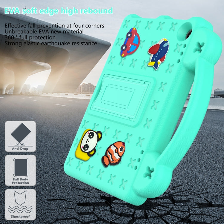 For Amazon Fire HD8 2024 / 2022 / HD8 Plus Handle Kickstand Children EVA Shockproof Tablet Case(MintGreen) - Amazon by PMC TechLife | Online Shopping South Africa | PMC TechLife | Buy Now Pay Later Mobicred