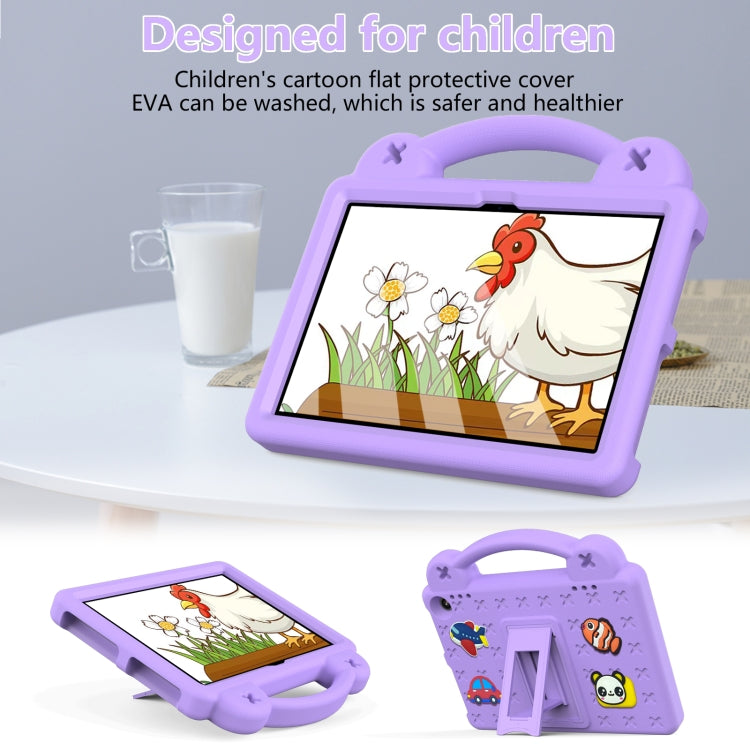 For Amazon Fire HD8 2024 / 2022 / HD8 Plus Handle Kickstand Children EVA Shockproof Tablet Case(LightPurple) - Amazon by PMC TechLife | Online Shopping South Africa | PMC TechLife | Buy Now Pay Later Mobicred