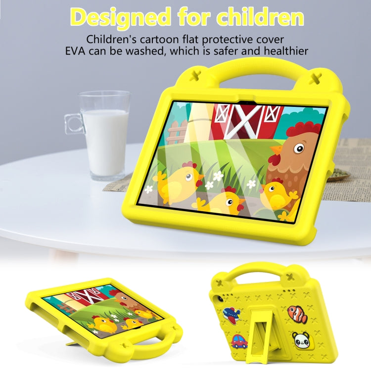 For Amazon Fire HD8 2024 / 2022 / HD8 Plus Handle Kickstand Children EVA Shockproof Tablet Case(Yellow) - Amazon by PMC TechLife | Online Shopping South Africa | PMC TechLife | Buy Now Pay Later Mobicred