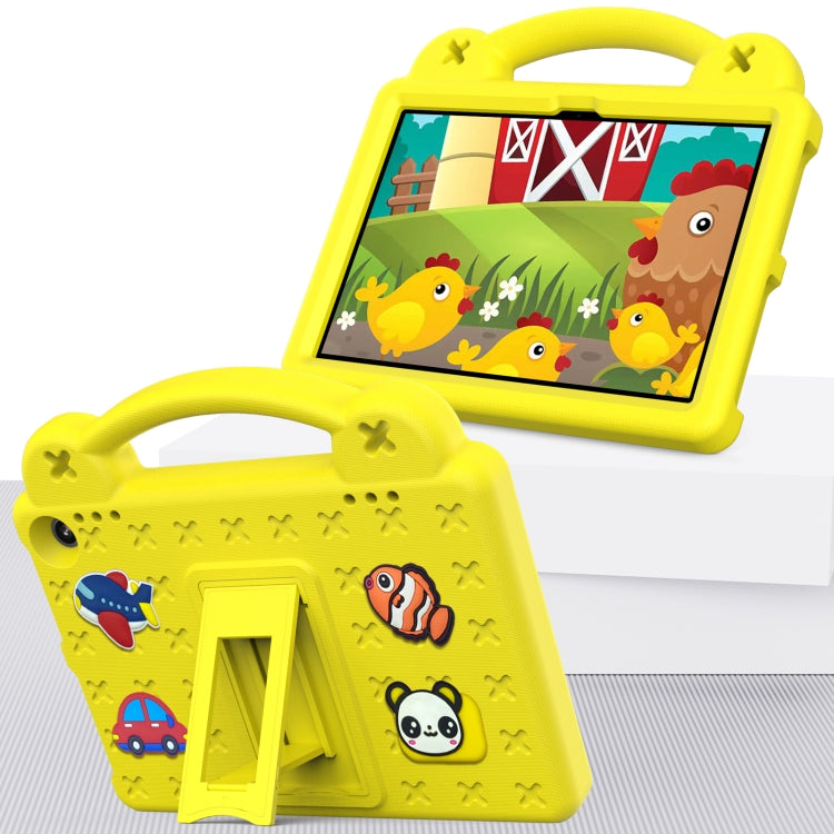 For Amazon Fire HD8 2024 / 2022 / HD8 Plus Handle Kickstand Children EVA Shockproof Tablet Case(Yellow) - Amazon by PMC TechLife | Online Shopping South Africa | PMC TechLife | Buy Now Pay Later Mobicred