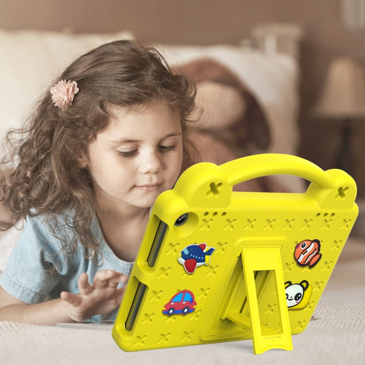 For Amazon Fire HD8 2024 / 2022 / HD8 Plus Handle Kickstand Children EVA Shockproof Tablet Case(Yellow) - Amazon by PMC TechLife | Online Shopping South Africa | PMC TechLife | Buy Now Pay Later Mobicred