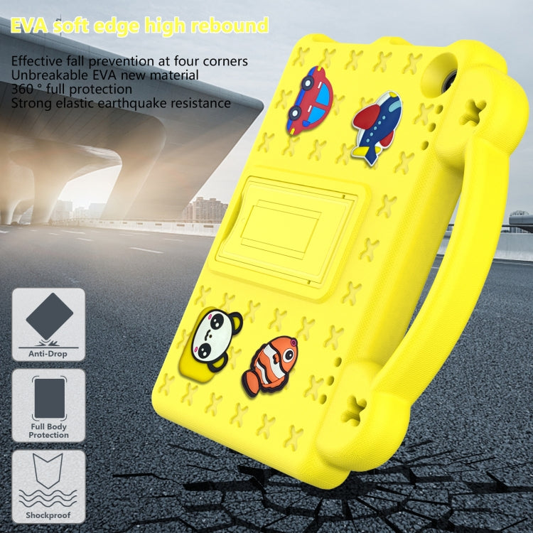 For Amazon Fire HD8 2024 / 2022 / HD8 Plus Handle Kickstand Children EVA Shockproof Tablet Case(Yellow) - Amazon by PMC TechLife | Online Shopping South Africa | PMC TechLife | Buy Now Pay Later Mobicred
