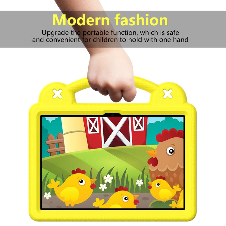 For Amazon Fire HD8 2024 / 2022 / HD8 Plus Handle Kickstand Children EVA Shockproof Tablet Case(Yellow) - Amazon by PMC TechLife | Online Shopping South Africa | PMC TechLife | Buy Now Pay Later Mobicred
