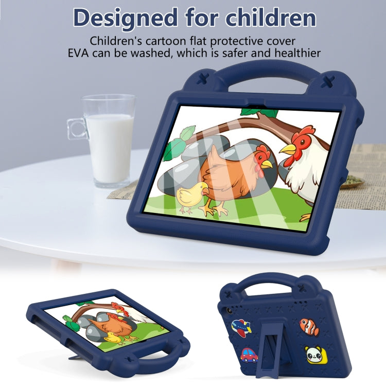 For Amazon Fire HD8 2024 / 2022 / HD8 Plus Handle Kickstand Children EVA Shockproof Tablet Case(NavyBlue) - Amazon by PMC TechLife | Online Shopping South Africa | PMC TechLife | Buy Now Pay Later Mobicred