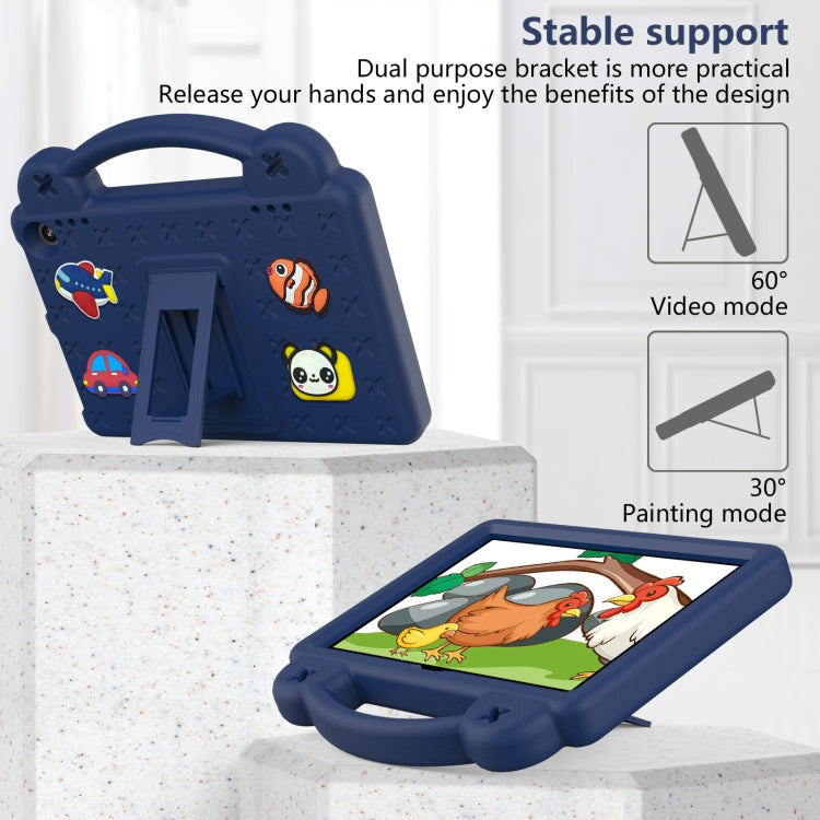 For Amazon Fire HD8 2024 / 2022 / HD8 Plus Handle Kickstand Children EVA Shockproof Tablet Case(NavyBlue) - Amazon by PMC TechLife | Online Shopping South Africa | PMC TechLife | Buy Now Pay Later Mobicred