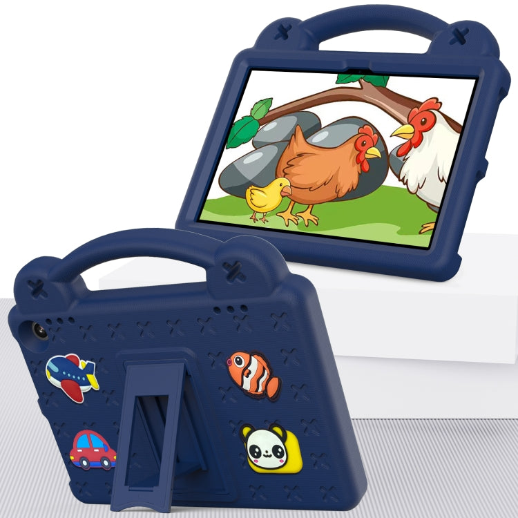 For Amazon Fire HD8 2024 / 2022 / HD8 Plus Handle Kickstand Children EVA Shockproof Tablet Case(NavyBlue) - Amazon by PMC TechLife | Online Shopping South Africa | PMC TechLife | Buy Now Pay Later Mobicred