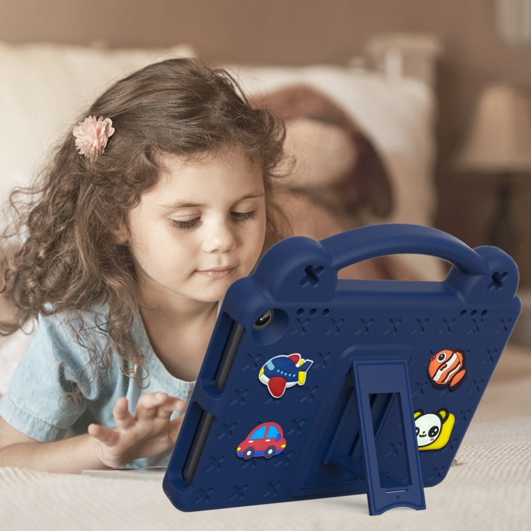 For Amazon Fire HD8 2024 / 2022 / HD8 Plus Handle Kickstand Children EVA Shockproof Tablet Case(NavyBlue) - Amazon by PMC TechLife | Online Shopping South Africa | PMC TechLife | Buy Now Pay Later Mobicred