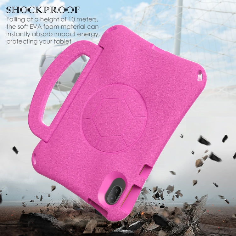 For Honor Pad V7 11 2021 Handle Football Shaped EVA Shockproof Tablet Case(Rose Red) - free shipping - PMC TechLife - Order now!