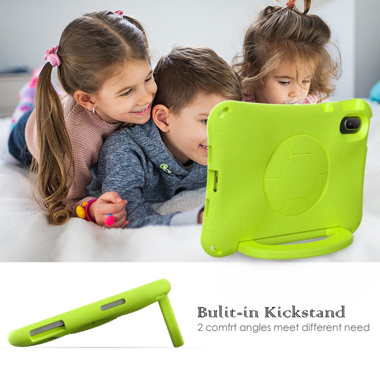 For Huawei MatePad SE 11 2024 Handle Football Shaped EVA Shockproof Tablet Case(Grass Green) - Huawei by PMC TechLife | Online Shopping South Africa | PMC TechLife | Buy Now Pay Later Mobicred