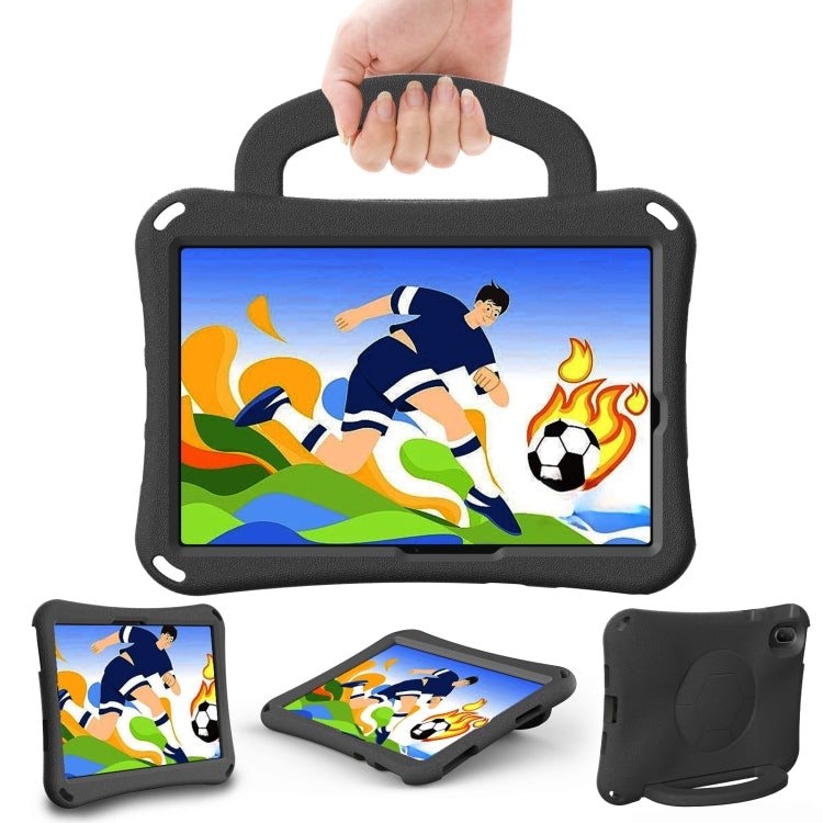 For Huawei MatePad SE 11 2024 Handle Football Shaped EVA Shockproof Tablet Case(Black) - Huawei by PMC TechLife | Online Shopping South Africa | PMC TechLife | Buy Now Pay Later Mobicred