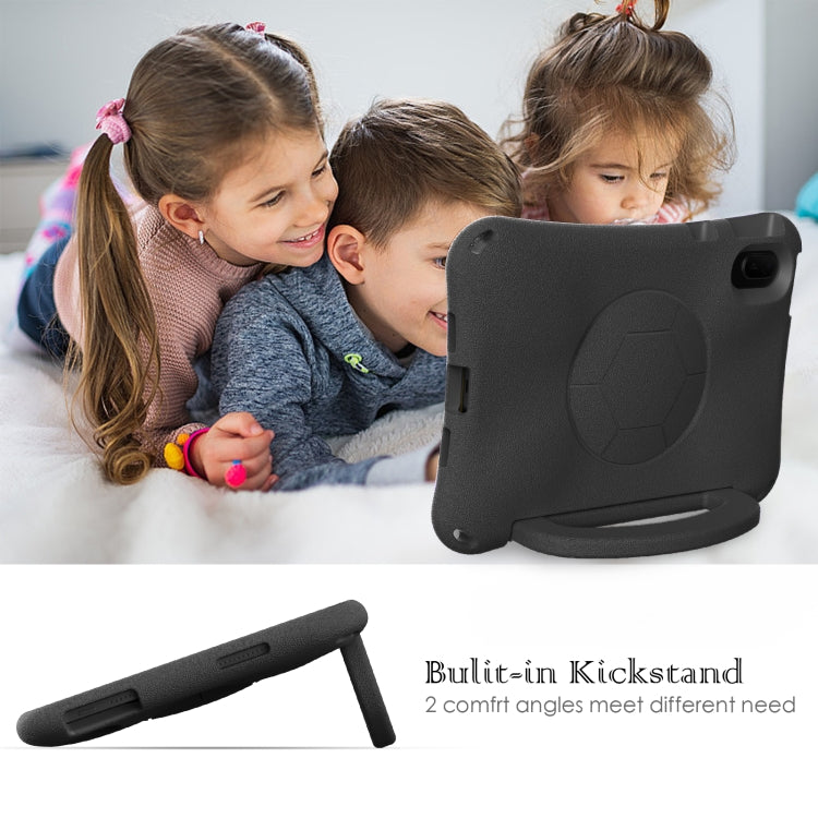For Huawei MatePad SE 11 2024 Handle Football Shaped EVA Shockproof Tablet Case(Black) - Huawei by PMC TechLife | Online Shopping South Africa | PMC TechLife | Buy Now Pay Later Mobicred