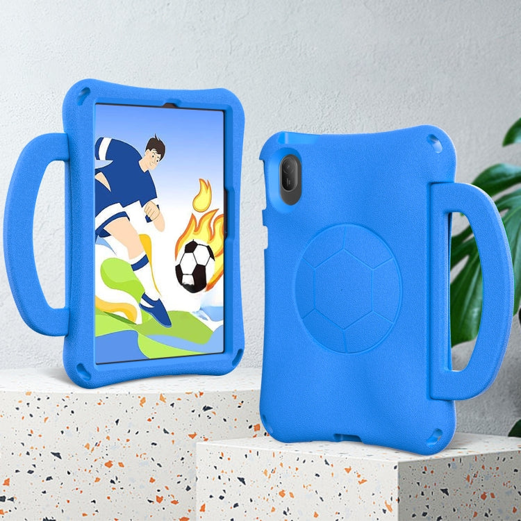 For Huawei MatePad SE 11 2024 Handle Football Shaped EVA Shockproof Tablet Case(Blue) - Huawei by PMC TechLife | Online Shopping South Africa | PMC TechLife | Buy Now Pay Later Mobicred