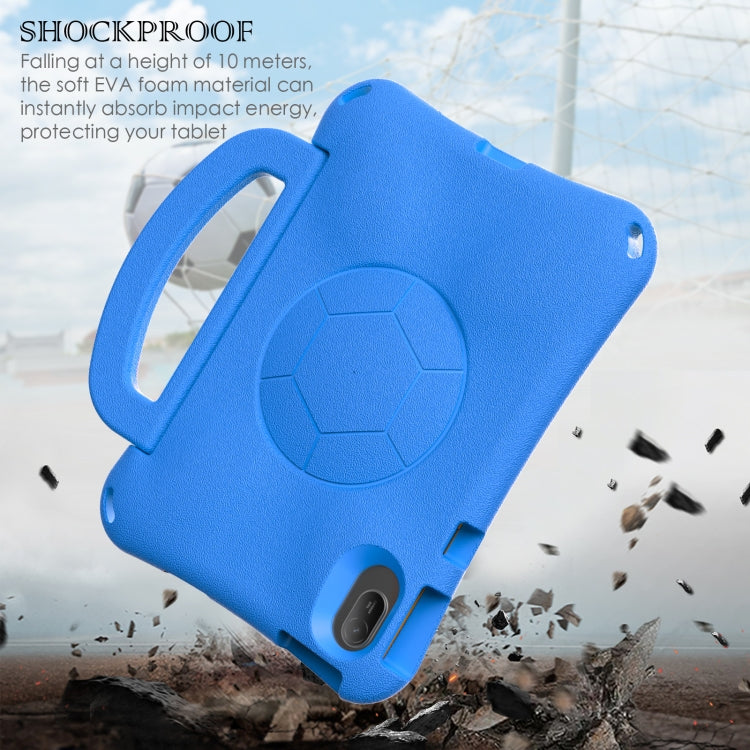 For Huawei MatePad SE 11 2024 Handle Football Shaped EVA Shockproof Tablet Case(Blue) - Huawei by PMC TechLife | Online Shopping South Africa | PMC TechLife | Buy Now Pay Later Mobicred