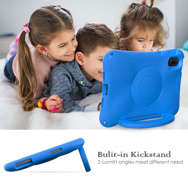For Huawei MatePad SE 11 2024 Handle Football Shaped EVA Shockproof Tablet Case(Blue) - Huawei by PMC TechLife | Online Shopping South Africa | PMC TechLife | Buy Now Pay Later Mobicred