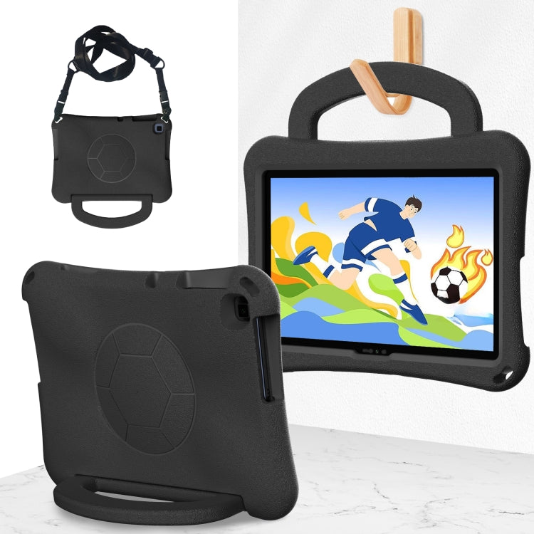 For Huawei MatePad SE 10.1 2022 Handle Football Shaped EVA Shockproof Tablet Case(Black) - Huawei by PMC TechLife | Online Shopping South Africa | PMC TechLife | Buy Now Pay Later Mobicred
