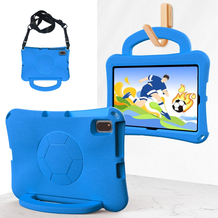 For Huawei MatePad 10.4 2020 / 2022 Handle Football Shaped EVA Shockproof Tablet Case(Blue) - Huawei by PMC TechLife | Online Shopping South Africa | PMC TechLife | Buy Now Pay Later Mobicred