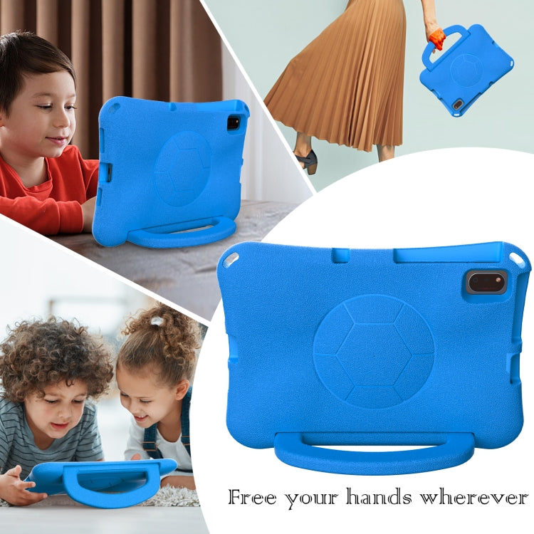 For Huawei MatePad 10.4 2020 / 2022 Handle Football Shaped EVA Shockproof Tablet Case(Blue) - Huawei by PMC TechLife | Online Shopping South Africa | PMC TechLife | Buy Now Pay Later Mobicred