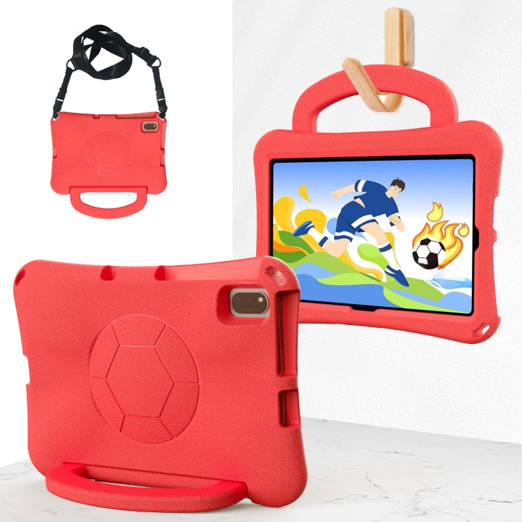 For Huawei MatePad 10.4 2020 / 2022 Handle Football Shaped EVA Shockproof Tablet Case(Red) - Huawei by PMC TechLife | Online Shopping South Africa | PMC TechLife | Buy Now Pay Later Mobicred