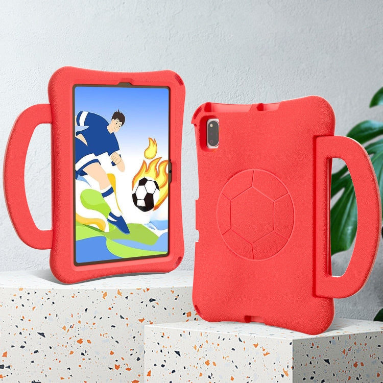 For Huawei MatePad 10.4 2020 / 2022 Handle Football Shaped EVA Shockproof Tablet Case(Red) - Huawei by PMC TechLife | Online Shopping South Africa | PMC TechLife | Buy Now Pay Later Mobicred