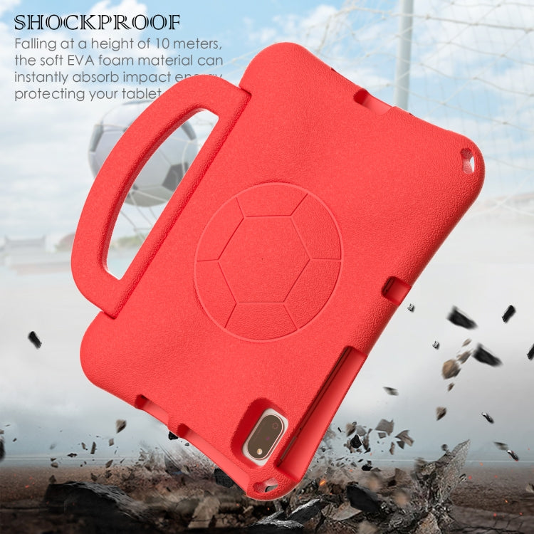 For Huawei MatePad 10.4 2020 / 2022 Handle Football Shaped EVA Shockproof Tablet Case(Red) - Huawei by PMC TechLife | Online Shopping South Africa | PMC TechLife | Buy Now Pay Later Mobicred