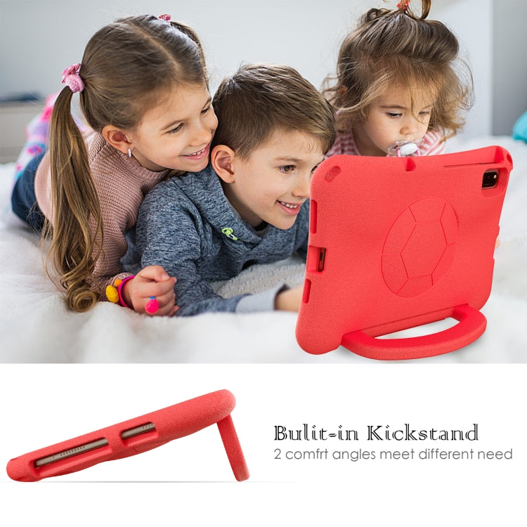 For Huawei MatePad 10.4 2020 / 2022 Handle Football Shaped EVA Shockproof Tablet Case(Red) - Huawei by PMC TechLife | Online Shopping South Africa | PMC TechLife | Buy Now Pay Later Mobicred
