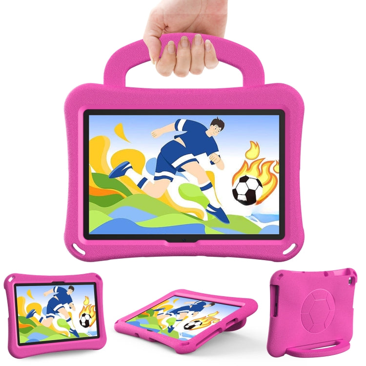 For Huawei Enpoy Tablet2 Handle Football Shaped EVA Shockproof Tablet Case(Rose Red) - Huawei by PMC TechLife | Online Shopping South Africa | PMC TechLife | Buy Now Pay Later Mobicred