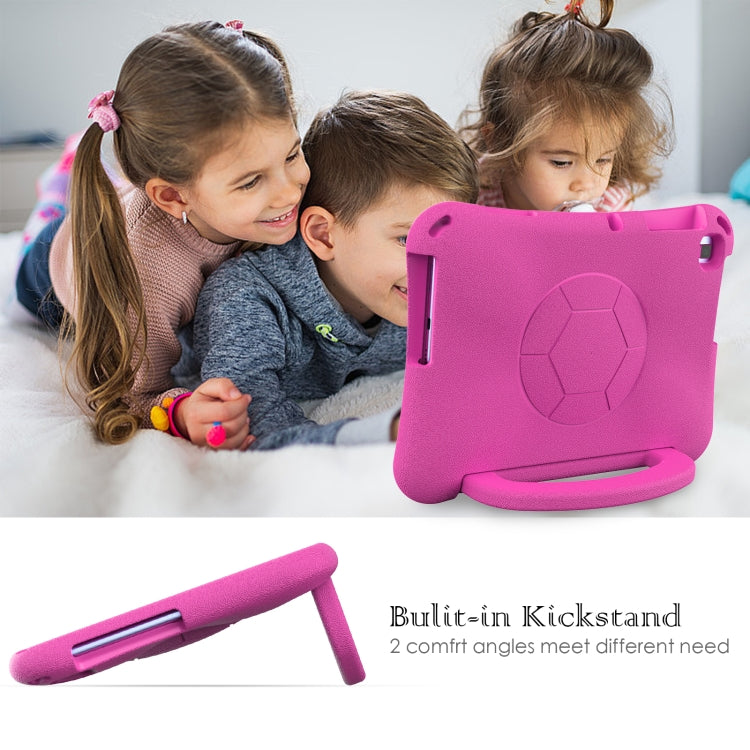 For Huawei Enpoy Tablet2 Handle Football Shaped EVA Shockproof Tablet Case(Rose Red) - Huawei by PMC TechLife | Online Shopping South Africa | PMC TechLife | Buy Now Pay Later Mobicred