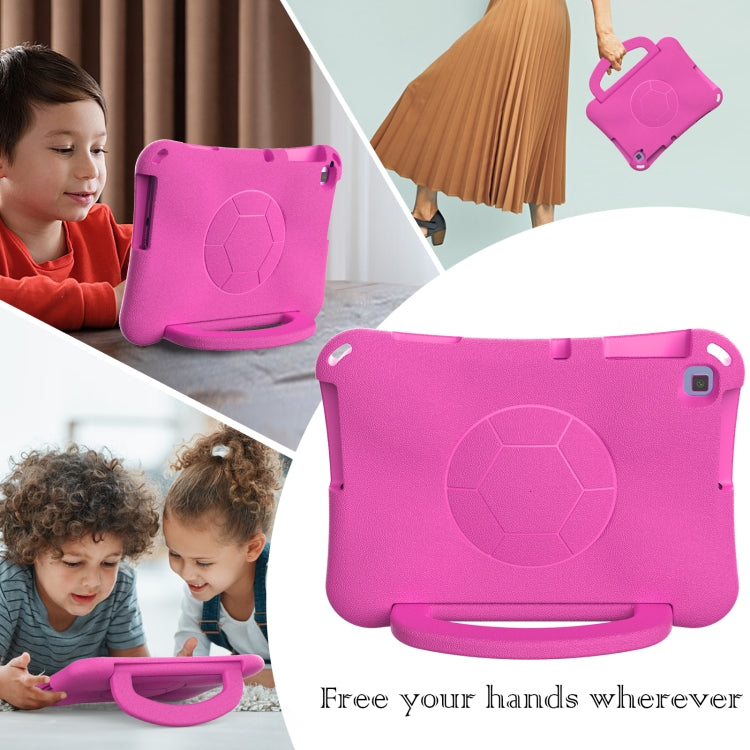 For Huawei Enpoy Tablet2 Handle Football Shaped EVA Shockproof Tablet Case(Rose Red) - Huawei by PMC TechLife | Online Shopping South Africa | PMC TechLife | Buy Now Pay Later Mobicred