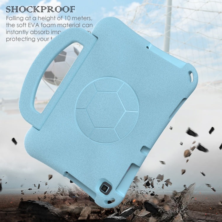 For Huawei Enpoy Tablet2 Handle Football Shaped EVA Shockproof Tablet Case(Light Blue) - Huawei by PMC TechLife | Online Shopping South Africa | PMC TechLife | Buy Now Pay Later Mobicred