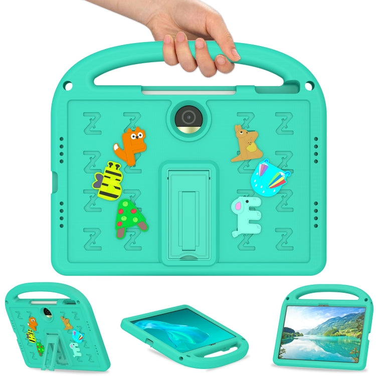 For Honor Pad 9 12.1 Cartoon Sparrow EVA Shockproof Tablet Case(Glacier Green) - Honor by PMC TechLife | Online Shopping South Africa | PMC TechLife | Buy Now Pay Later Mobicred
