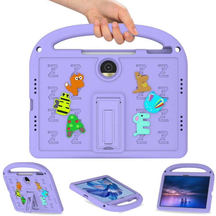 For Honor Pad 9 12.1 Cartoon Sparrow EVA Shockproof Tablet Case(Taro Purple) - Honor by PMC TechLife | Online Shopping South Africa | PMC TechLife | Buy Now Pay Later Mobicred
