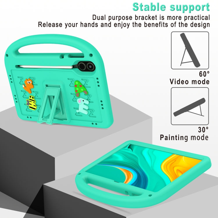 For Honor Pad X8 Pro 11.5 Cartoon Sparrow EVA Shockproof Tablet Case(Glacier Green) - Honor by PMC TechLife | Online Shopping South Africa | PMC TechLife | Buy Now Pay Later Mobicred