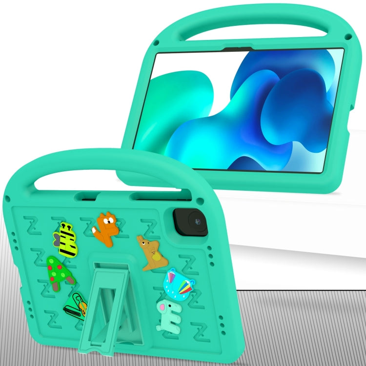 For Honor Pad X8a / X9 2024 Cartoon Sparrow EVA Shockproof Tablet Case(Glacier Green) - Honor by PMC TechLife | Online Shopping South Africa | PMC TechLife | Buy Now Pay Later Mobicred