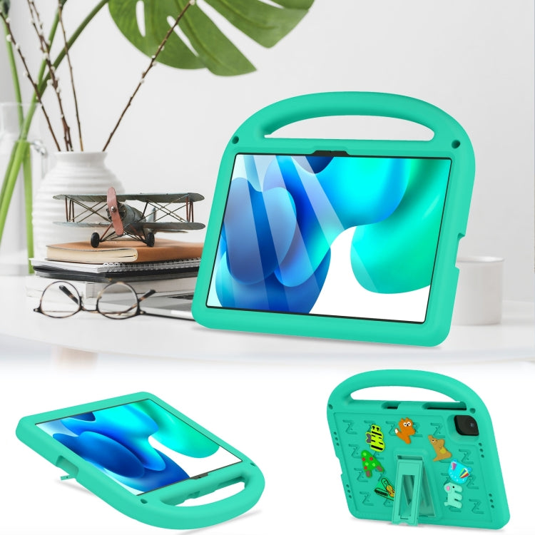 For Honor Pad X8a / X9 2024 Cartoon Sparrow EVA Shockproof Tablet Case(Glacier Green) - Honor by PMC TechLife | Online Shopping South Africa | PMC TechLife | Buy Now Pay Later Mobicred