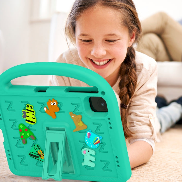 For Honor Pad X8a / X9 2024 Cartoon Sparrow EVA Shockproof Tablet Case(Glacier Green) - Honor by PMC TechLife | Online Shopping South Africa | PMC TechLife | Buy Now Pay Later Mobicred