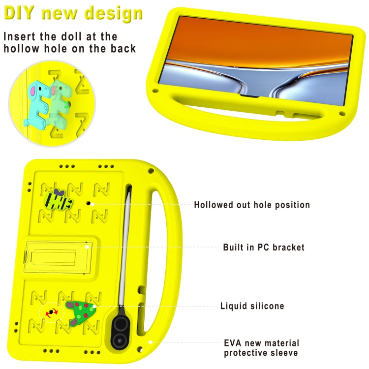 For Honor Pad X9 11.5  Cartoon Sparrow EVA Shockproof Tablet Case(Yellow) - Honor by PMC TechLife | Online Shopping South Africa | PMC TechLife | Buy Now Pay Later Mobicred