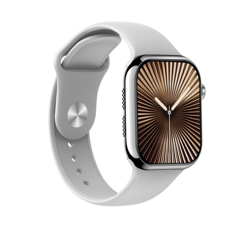 KL08 2.04 inch Color Screen Smart Watch Silicone Strap, Support Bluetooth Call(Silver) - Smart Watches by PMC TechLife | Online Shopping South Africa | PMC TechLife | Buy Now Pay Later Mobicred