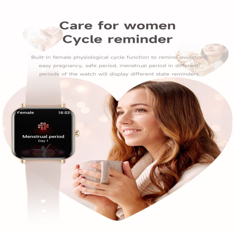 KM66 1.75 inch Color Screen Smart Watch Silicone Strap, Support Bluetooth Call(Gold) - Smart Watches by PMC TechLife | Online Shopping South Africa | PMC TechLife | Buy Now Pay Later Mobicred
